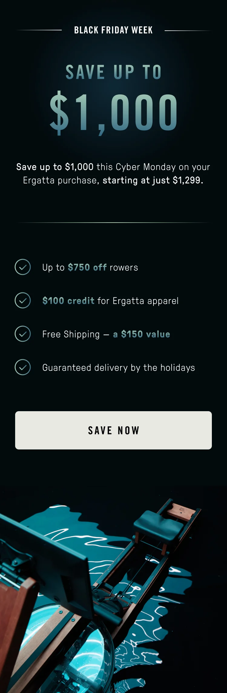 Cyber Monday Savings - Ergatta Rowers