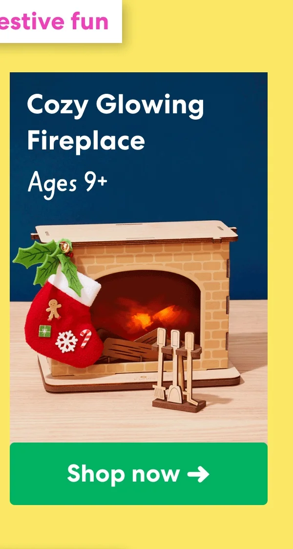 Cozy Glowing Fireplace