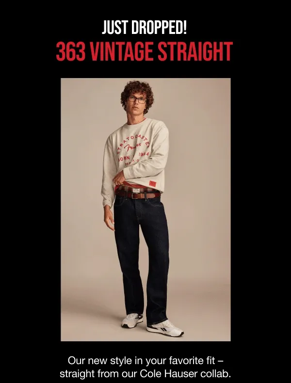 Just Dropped 363 Vintage Straight