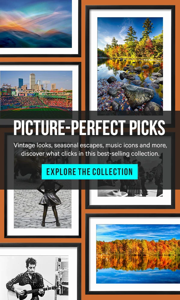 Picture-Perfect Picks: Vintage looks, seasonal escapes, music icons and more, discover what clicks in this best-selling collection.
