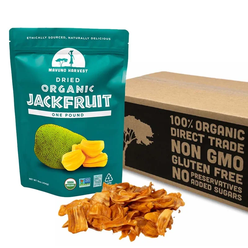 Image of Mavuno Harvest Organic Dried Jackfruit - 1 Pound  (6-Pack)