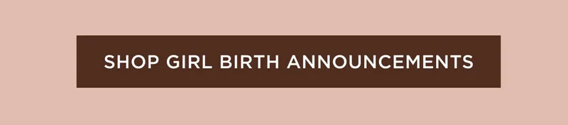 Shop Girl Birth Announcements