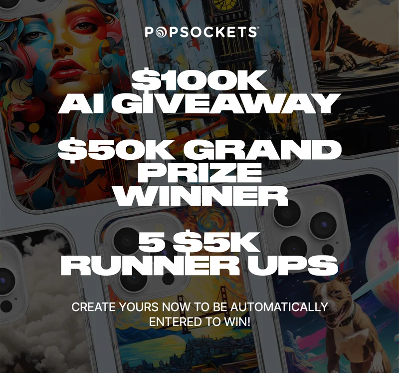 $100K AI Giveaway. $50K Grand Prize Winner 5 $5K Runner Ups. Create yours now and be automatically entered to win!