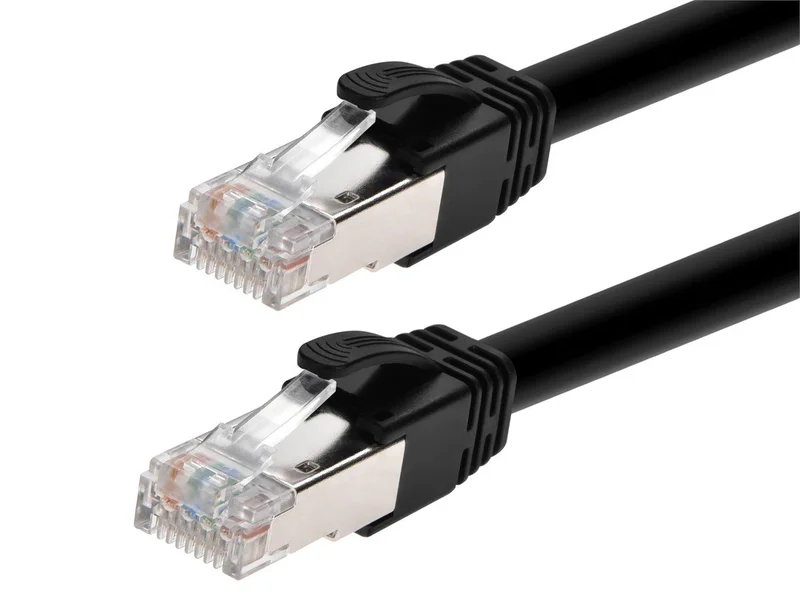 Cat6A 1ft Black PoE Patch Cable