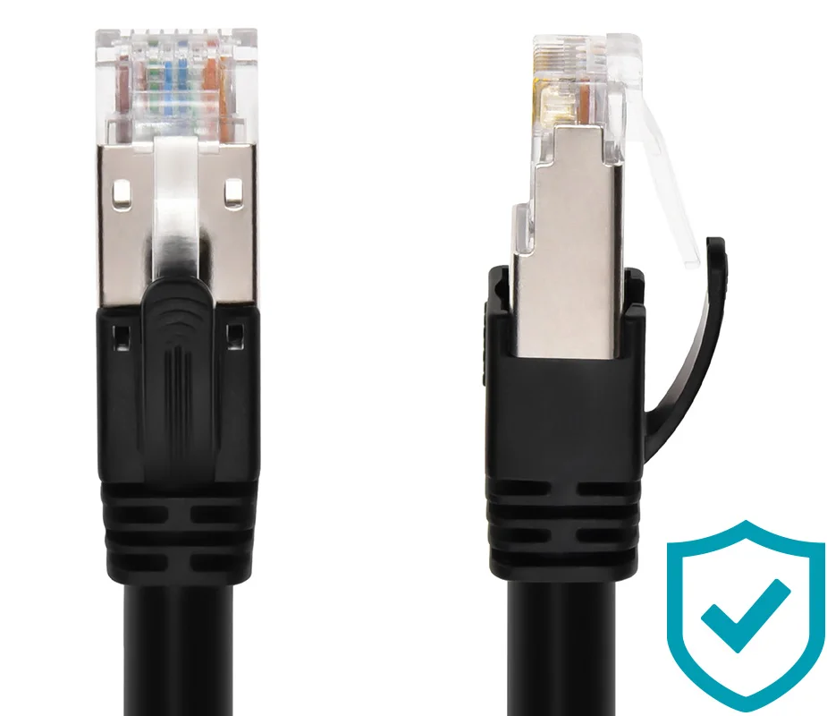Cat6A 1ft Black PoE Patch Cable