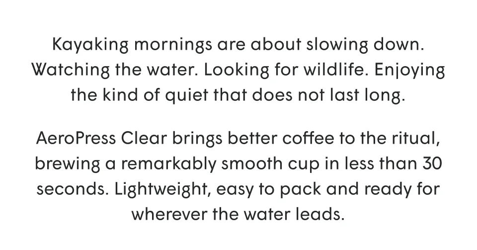 aeropress clear brings better coffee to the ritual
