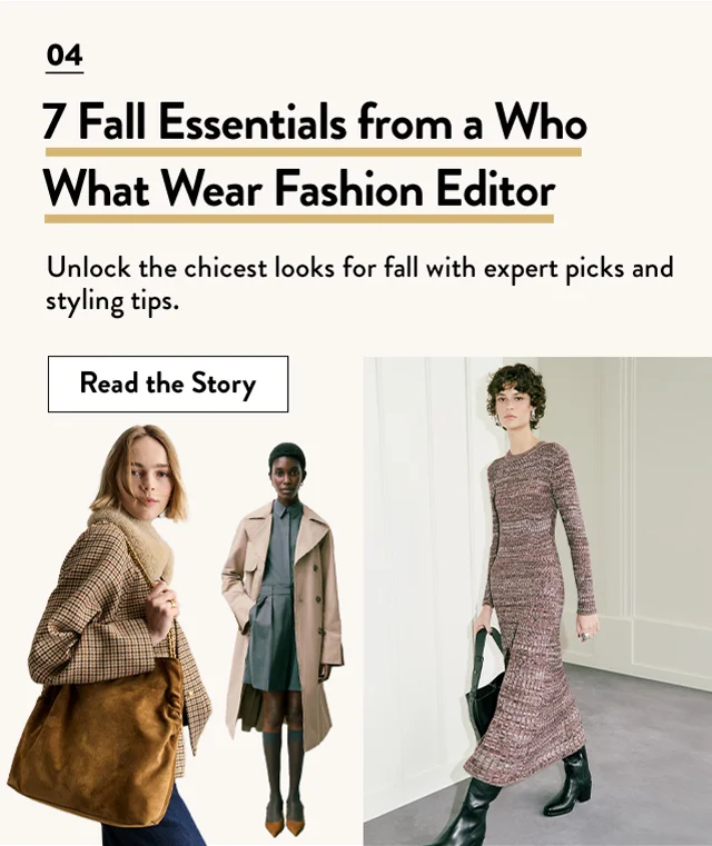 Models wearing fall essentials.