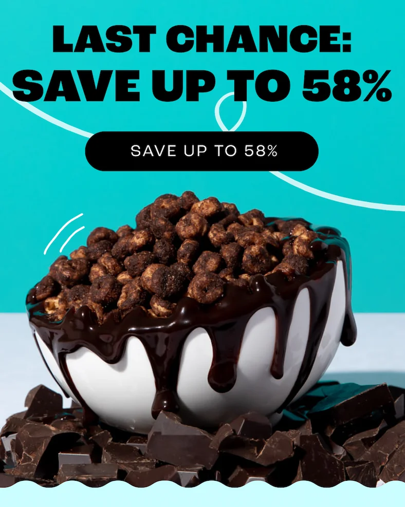 LAST CHANCE: SAVE UP TO 58%