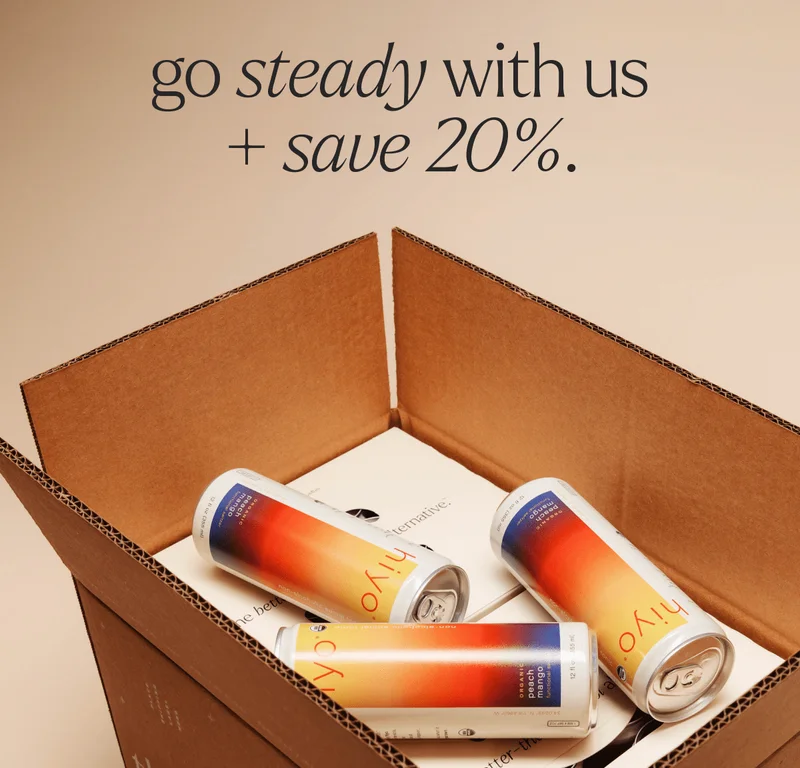 GO STEADY WITH US + SAVE 20%.