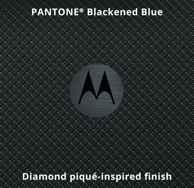 new motorola razr fold - PANTONE(R) Blackened Blue - Diamond piqué-inspired finish