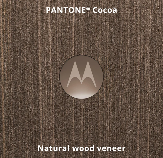 new motorola razr ultra - PANTONE(R) Cocoa Natural wood veneer