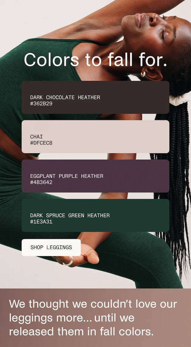 Colors to fall for.
