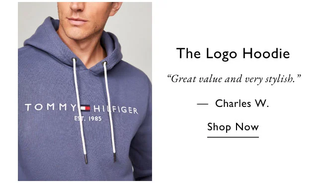 The logo hoodie Great value and very stylish. - Charles W. Shop now
