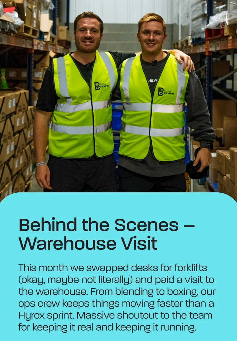 Behind the scenes - Warehouse visit