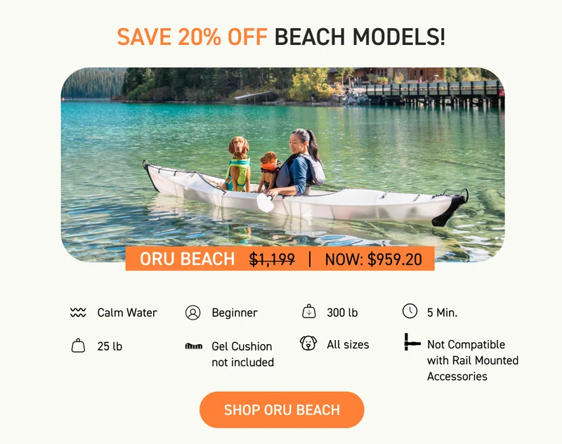 New Deal of the Week! 20% OFF All Beach Models + Free Gear Bundle with Purchase New Deal of the Week! 20% OFF All Beach Models + Free Gear Bundle with Purchase