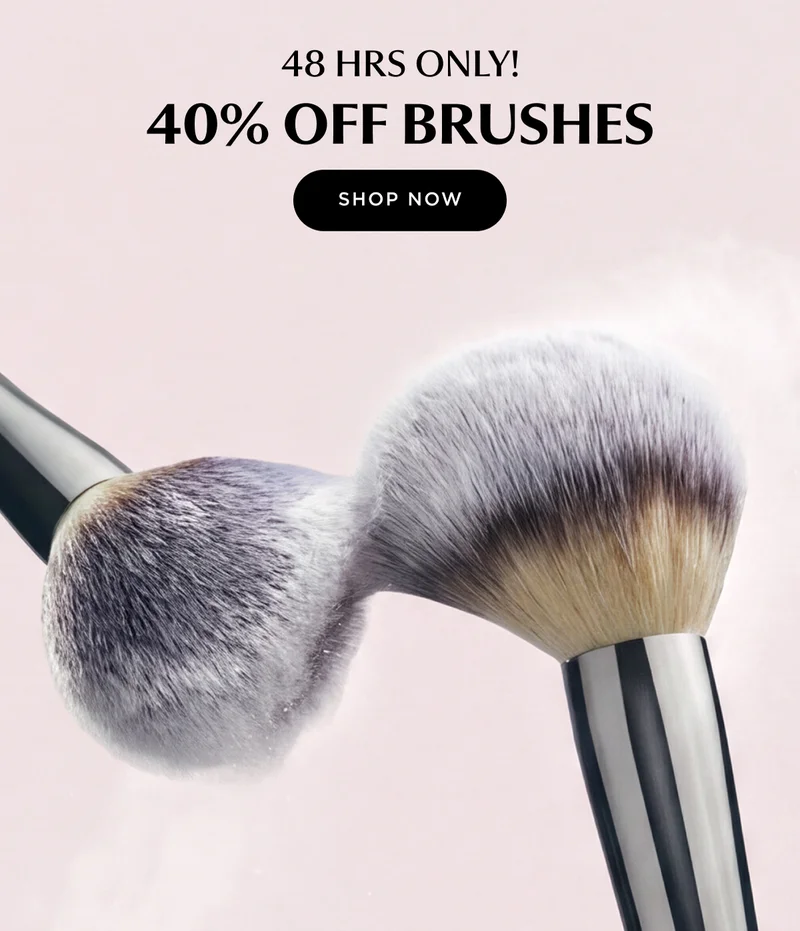 40% OFF BRUSHES