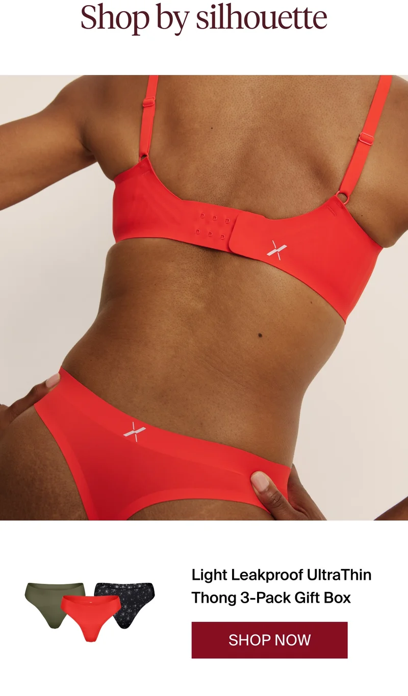 Shop by Silhouette. Light Leakproof UltraThin Thong 3-Pack Gift Box. Shop Now