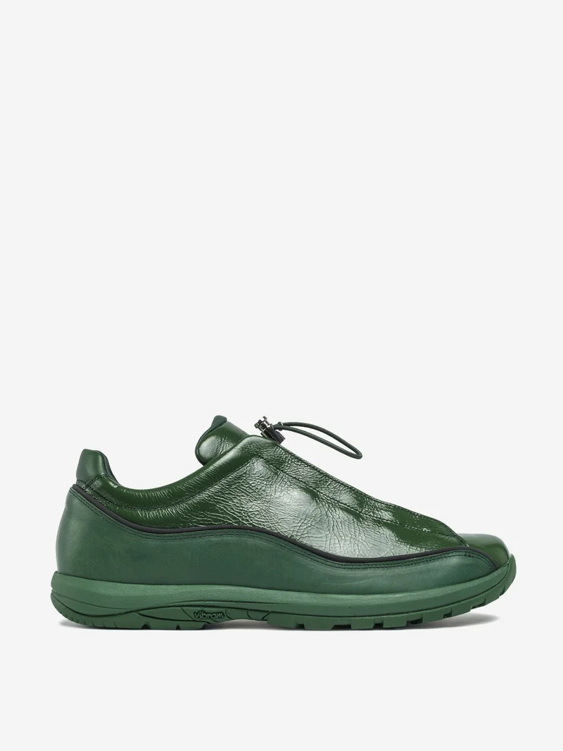 Image of Diemme Licata Sneaker - Green Crackled Leather