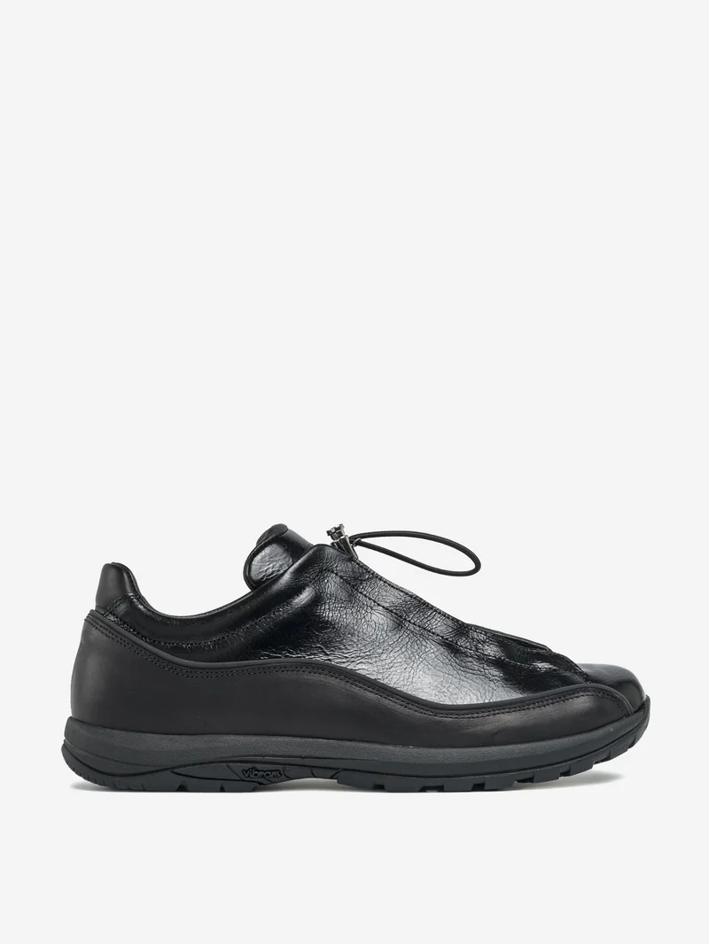 Image of Diemme Licata Sneaker - Black Crackled Leather