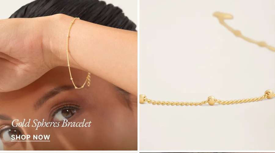 Gold Spheres Bracelet | Shop Now