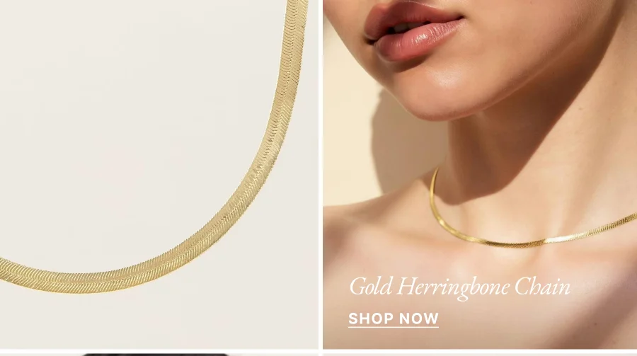 Gold Herringbone Chain | Shop Now