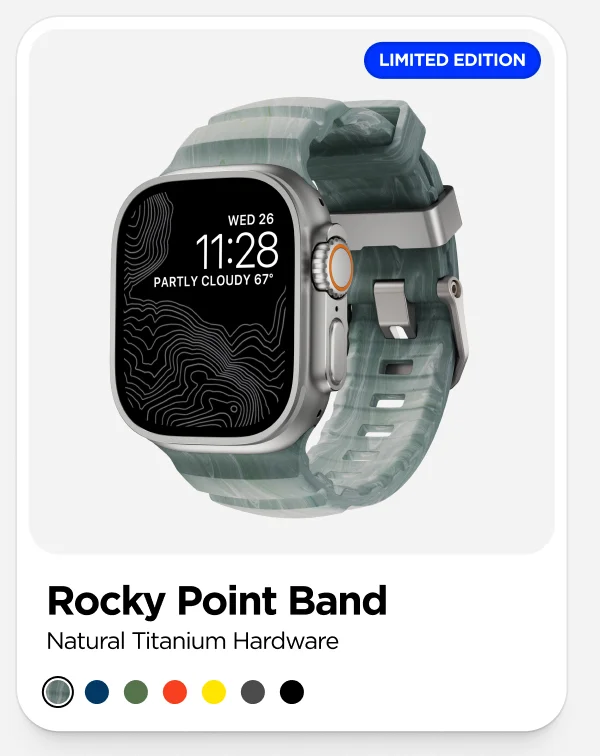 Rocky Point Band. Sierra Stone. Natural Titanium Hardware.
