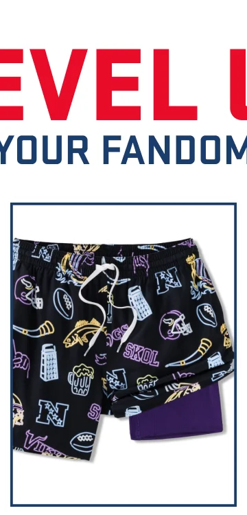 Lined Classic Swim Trunk: The Neon Vikings 5.5"