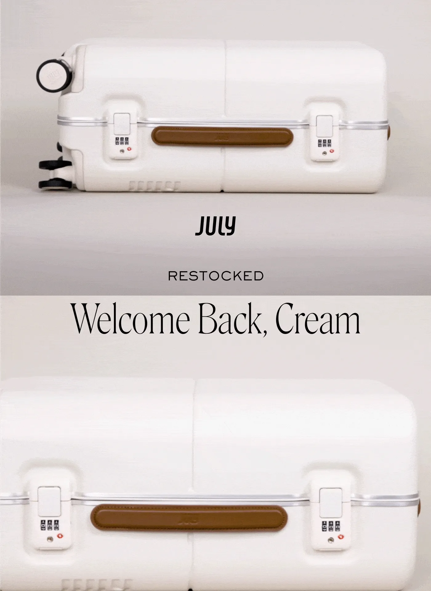 RESTOCKED Welcome Back, Cream