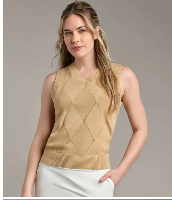 Birdie Argyle Sweater Vest