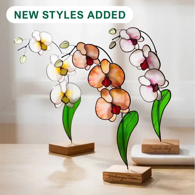 Everlasting Stained Glass Orchid