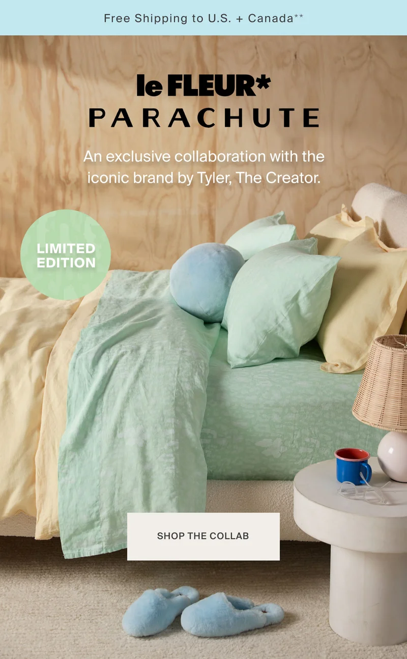 INTRODUCING: le FLEUR* Parachute | Shop the Collab