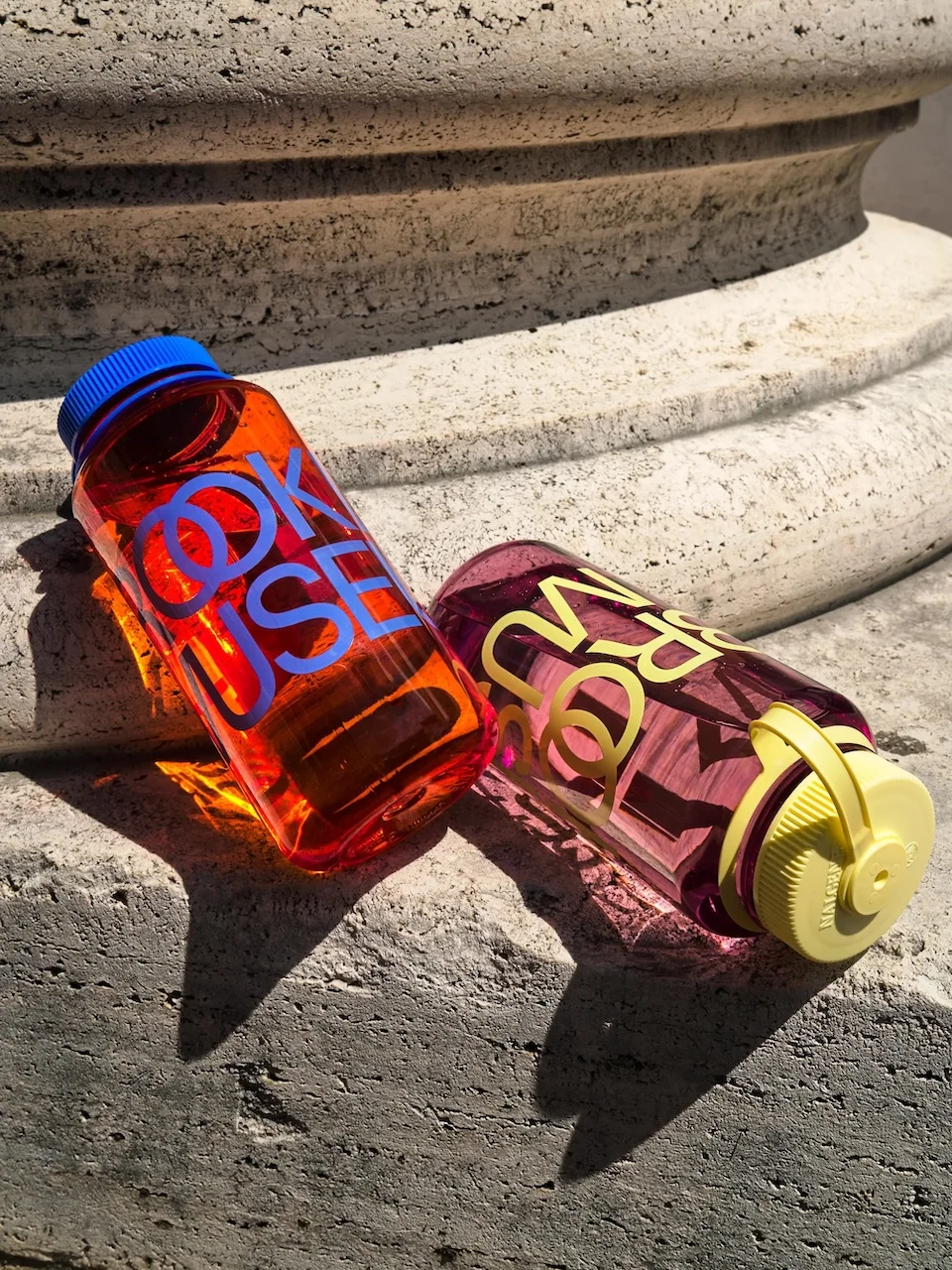 Two water bottles that read "Brooklyn Museum"