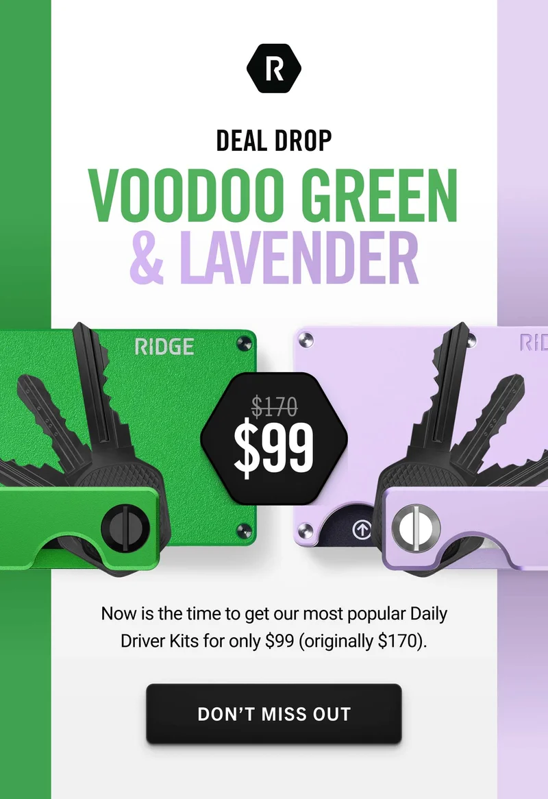 Deal Drop: $99 Daily Driver Kits Voodoo Green & Lavender