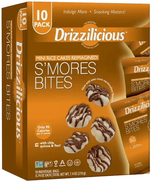 Image of Drizzilicious S'mores Rice Crisps (10 Pack)