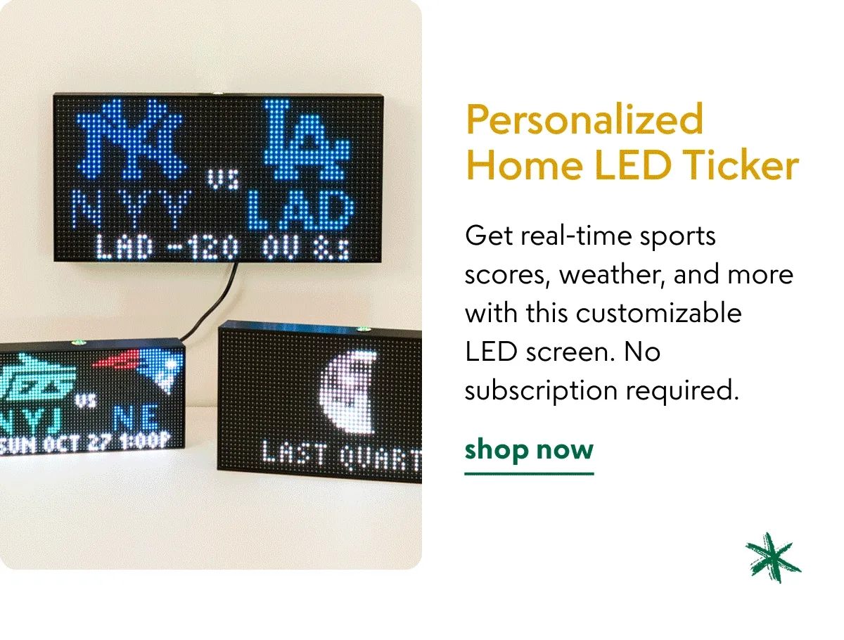 Personalized Home LED Ticker