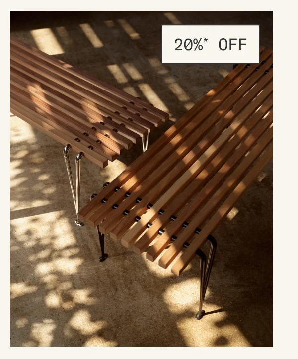 Save 20%* on The Acton Slat Bench