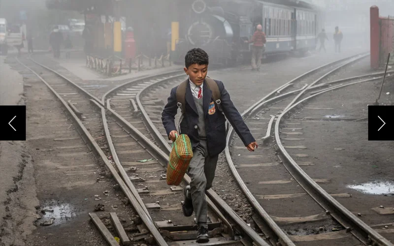 Photographer Sara Hylton was at a railway station when “out of nowhere, a figure ran toward me.” She grabbed her camera and captured this photo, which she prizes as an example of “serendipity in my own life.”