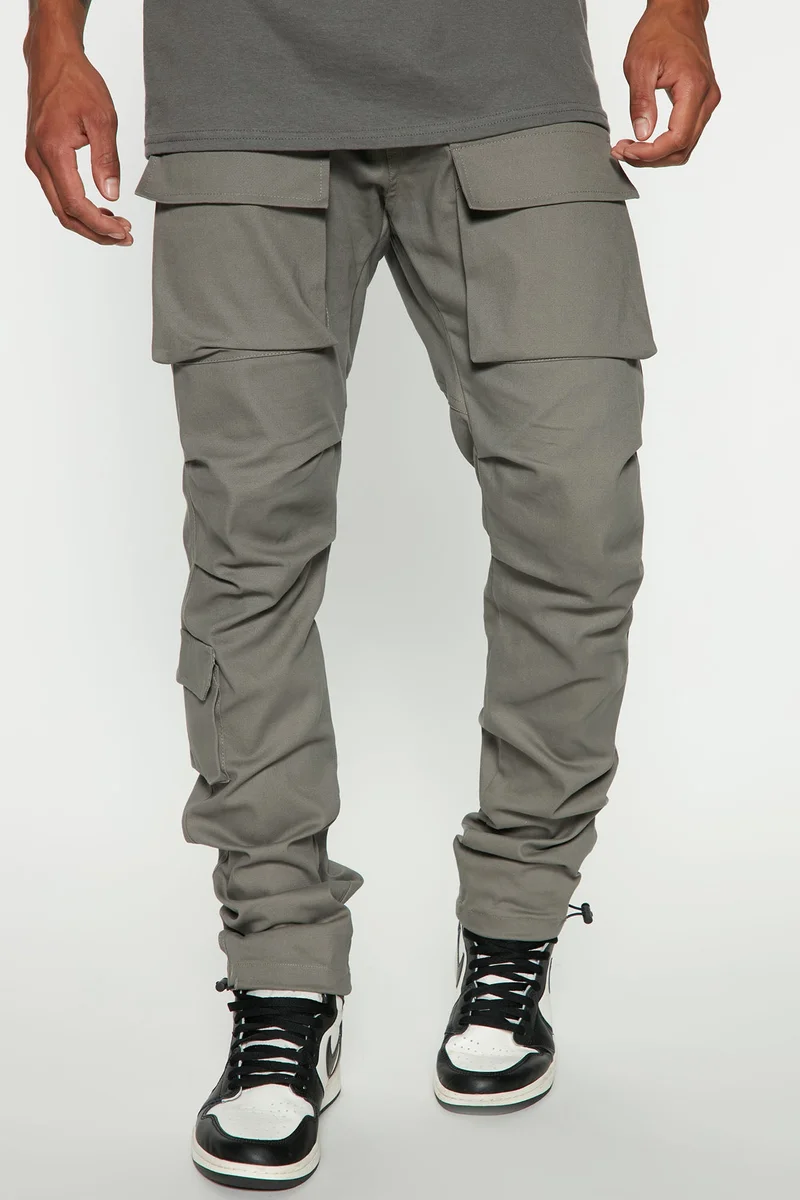 Image of All Good Slim Cargo Pants - Charcoal