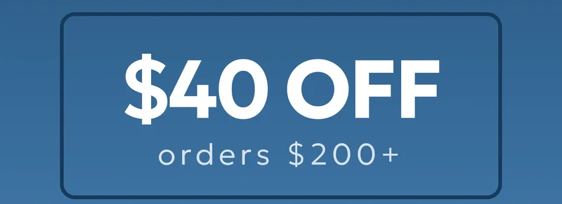 $40 off orders over $200