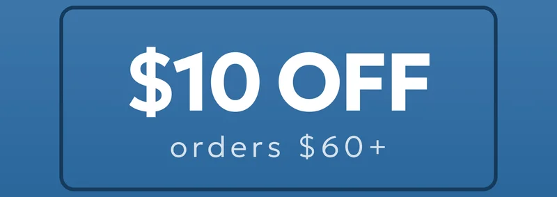 $10 off orders over $60