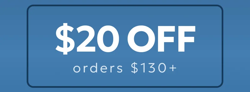 $20 off orders over $130