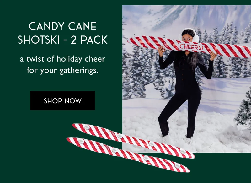 Candy Cane Shotski - 2 Pack | A twist of holiday cheer for your gatherings. | SHOP NOW