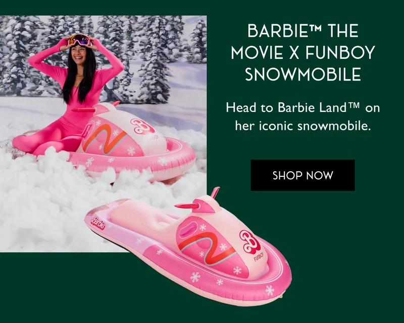 Barbie The Movie X Funboy Snowmobile | Head to Barbie Land on her iconic snowmobile. | SHOP NOW