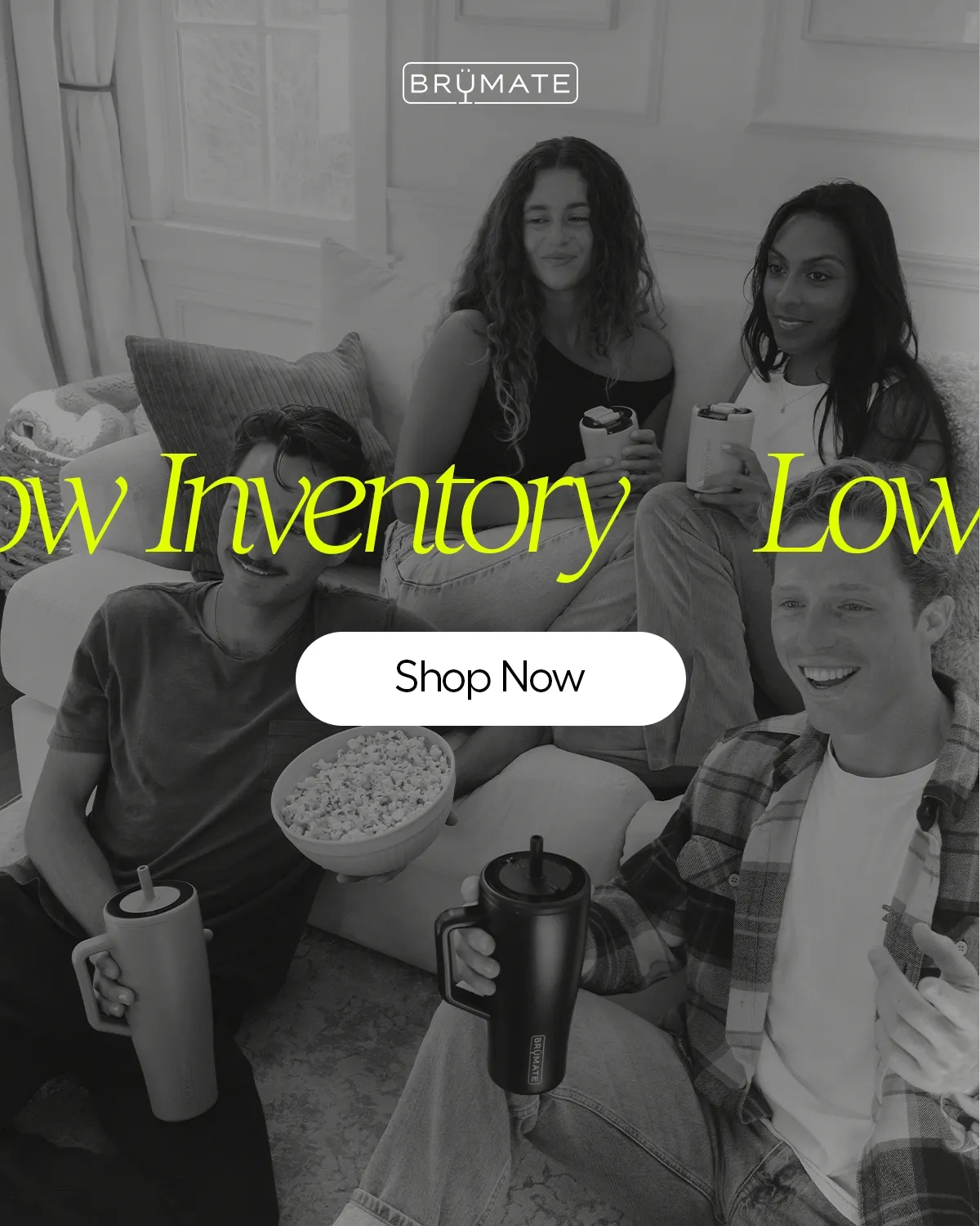BrüMate Logo, Low Inventory - Shop Now