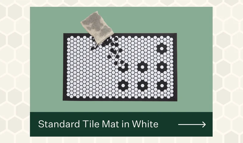 Standard Tile Mat in White