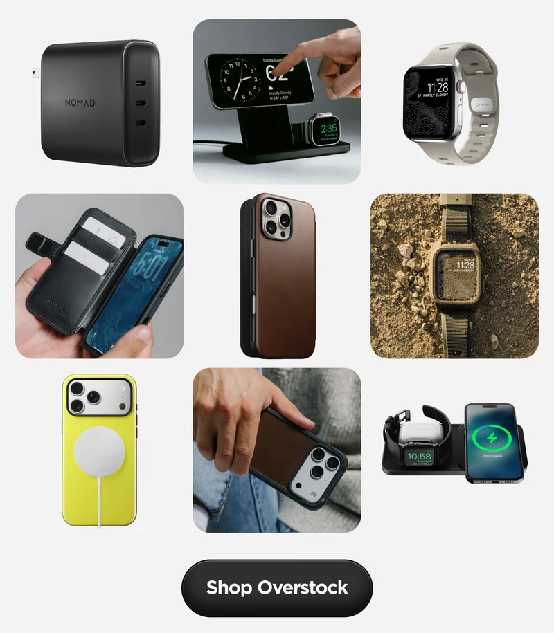We ordered a little too much, and that means more savings for you. Our Overstock Collection is packed with the same premium gear you know and love, now available at unbeatable prices. Whether you’re picking up your first Nomad product or doubling up on favorites, it’s an easy way to stock up on essentials for less.