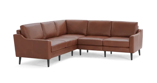 Slope Nomad Leather 5-Seat Corner Sectional