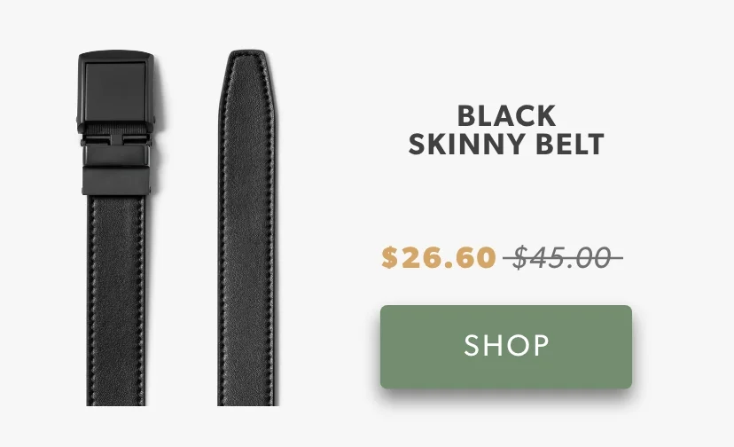 Black Skinny Belt