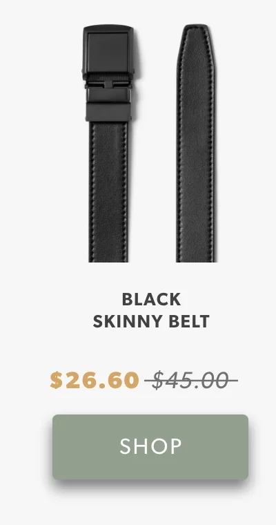 Black Skinny Belt