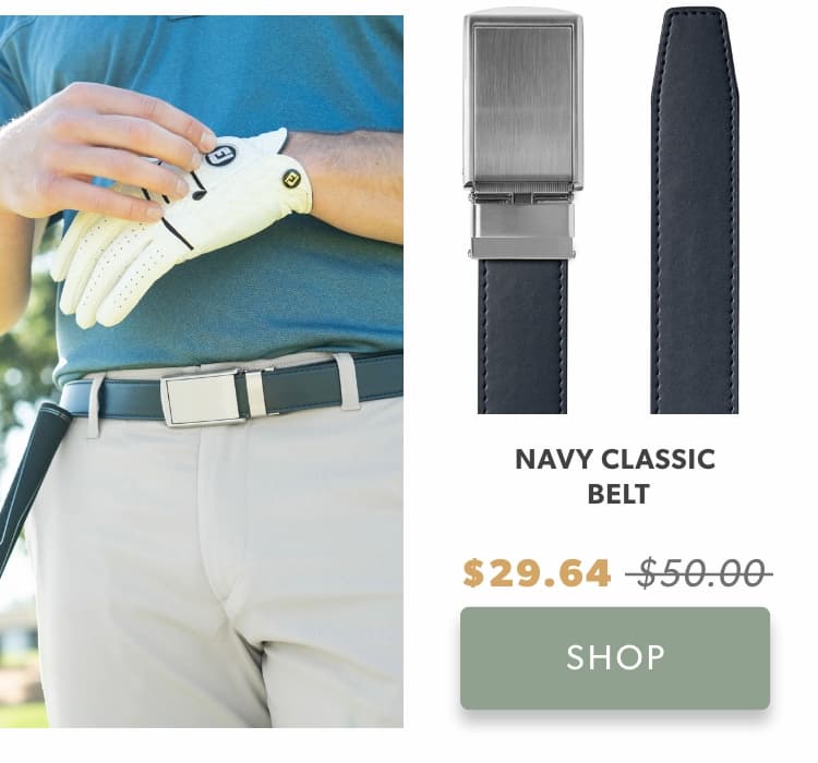 Navy Classic Belt
